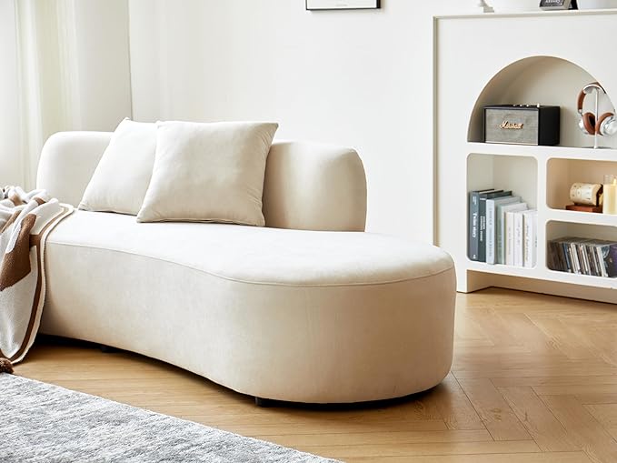 Container Furniture Direct 90" Curved Sofa - Image 4