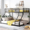 Twin XL Over Queen Metal Floor Bunk Bed by Favfurish