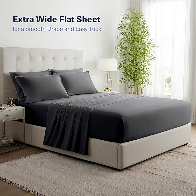 Kickoff Viscose Bamboo Sheets Twin Size 3-pc 100% Organic Bamboo Viscose Bed - Image 6