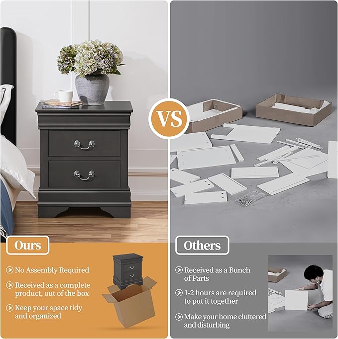 Yaheetech Fully-Assembled Nightstand - Image 4