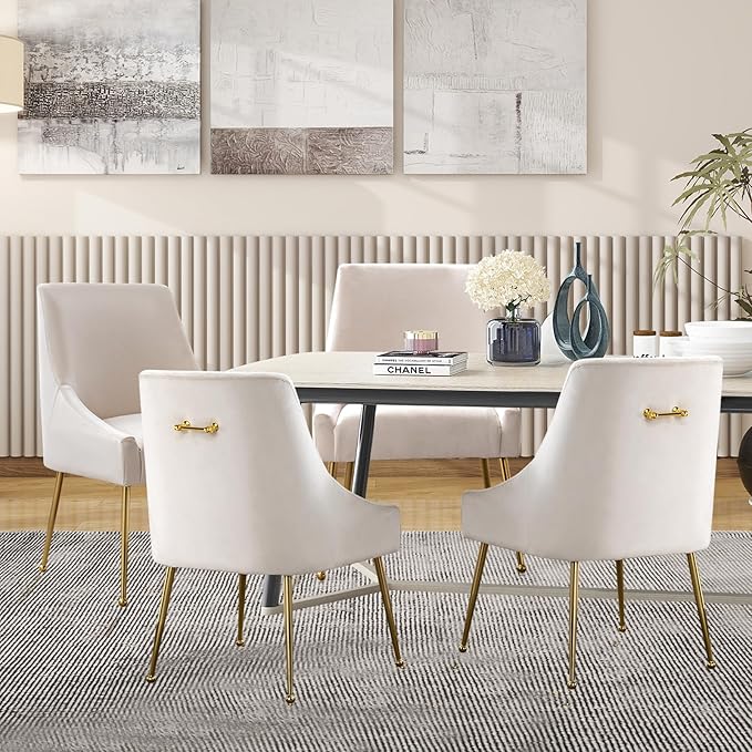 Velvet Dining Chairs, Furniture Collection Modern Contemporary Upholstered - Image 2