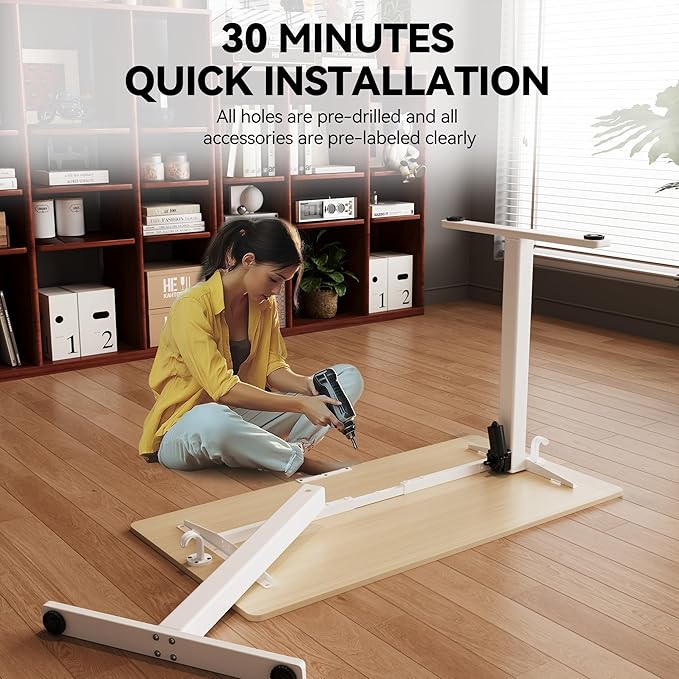 Electric Standing Desk Adjustable Height 40"x24" Stand Up Desk - Image 8