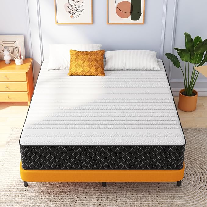 Queen Mattress, 12 Inch Queen Size Mattress Bed in a Box, Memory Foam & Pocket - Image 4
