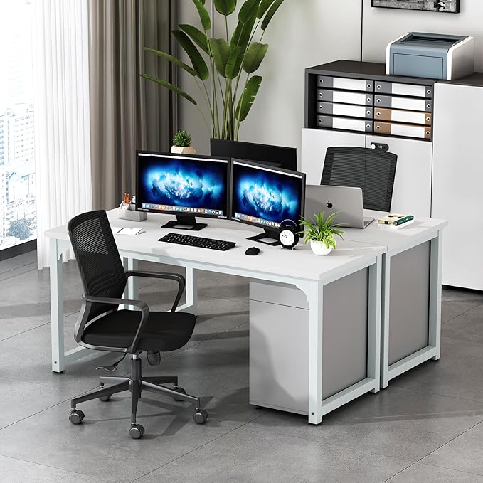 NSdirect Large Office Desk for Home Office, Large 63” Computer Desk Table - Image 5