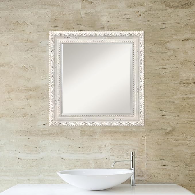 Amanti Art White Bathroom Mirror - Image 6