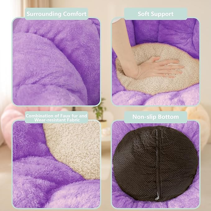 Pumpkin Bean Bag Sofa Chair, Bean Bag Chair - Image 4