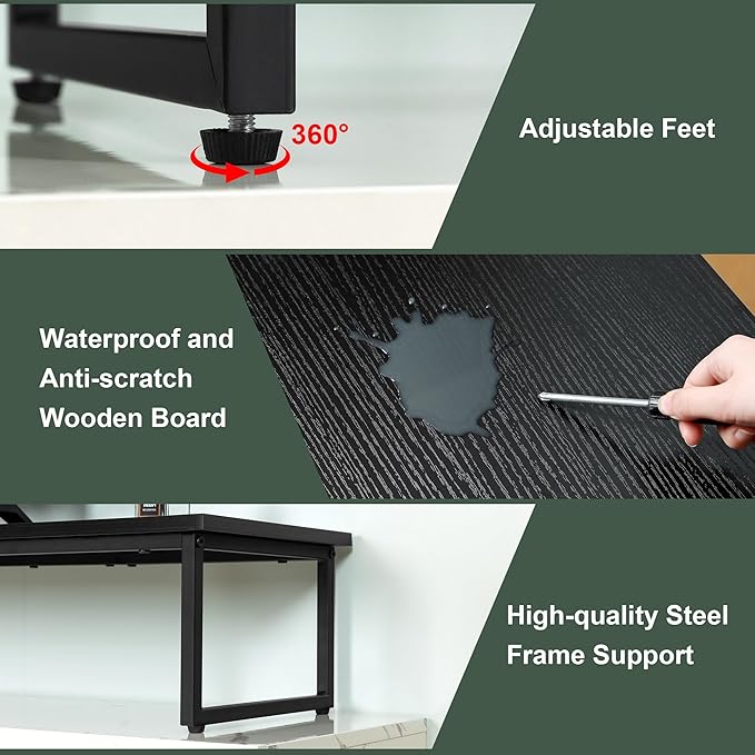 Clikuutory 59" Large TV Riser for 32-75 inch TVs, Tabletop Stand - Image 6