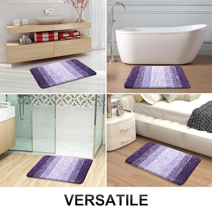 OLANLY Bathroom Rugs Mat 24x16, Extra Soft Absorbent Microfiber Bath Rugs - Image 7