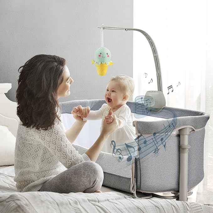 RONBEI Baby Basinet Bedside Sleeper, Infant Bedside Bassinet Bedside Crib by RONBEI