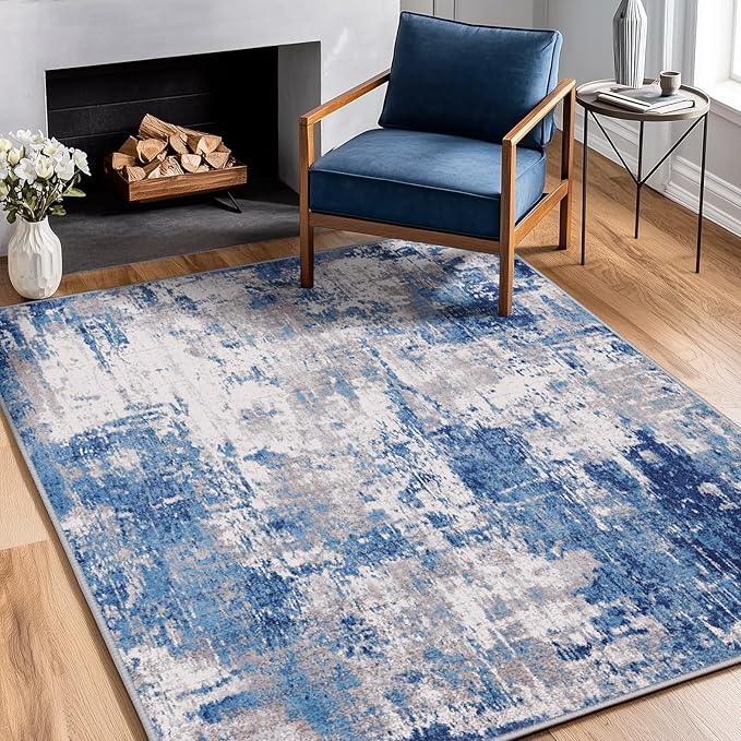Washable Area Rugs 2'x3' Non-Slip Modern Abstract Soft - Image 4