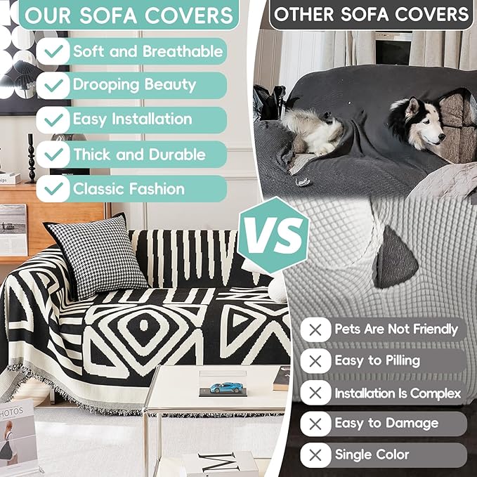 STACYPIK Boho Triangle Couch Cover - Image 3