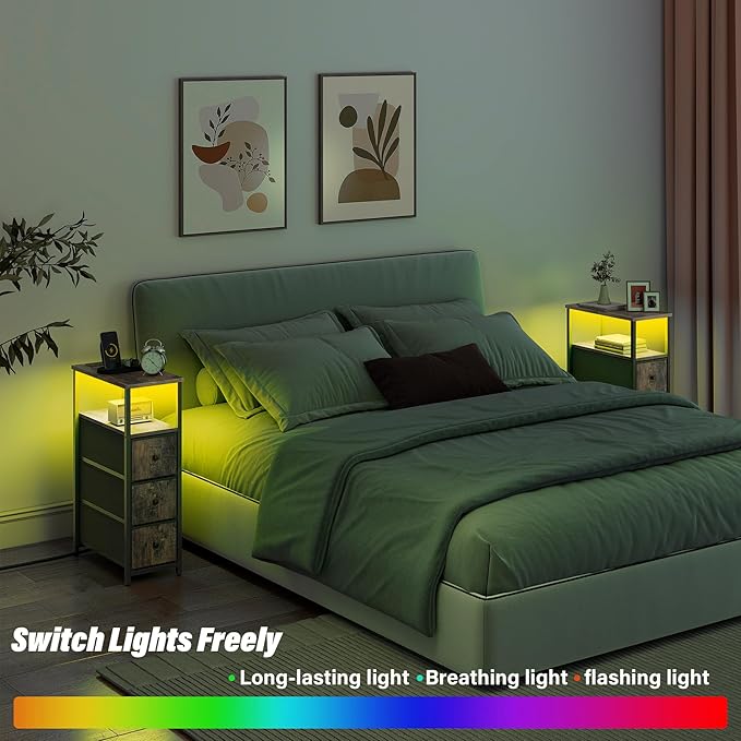 TUTOTAK Narrow LED Night Stand - Image 6