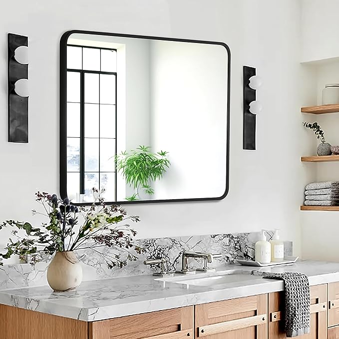 30x36 Inch Rectangle Bathroom Mirror - Image 3