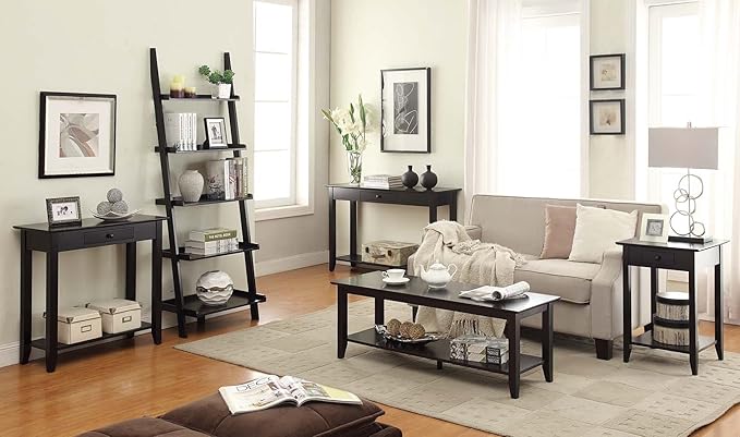 Convenience Concepts American Heritage 5 shelves Bookshelf Ladder - Image 2