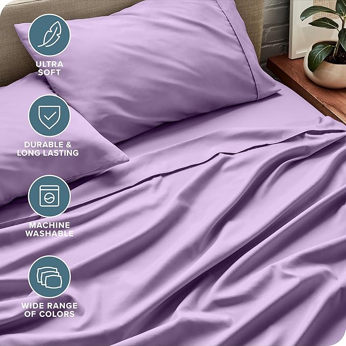 Bare Home Split Head Flex King Sheet Set - Image 5