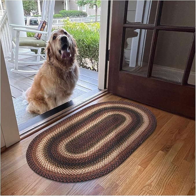 Prescott Oval Braided Rug 20x30 - Image 9