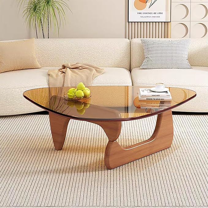 Modern Glass Coffee Table for Living Room mid Century, Small Coffee Table - Image 6