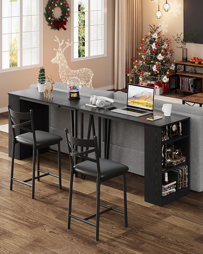 GAOMON 3 Piece Bar Table Set for 2, Bar Table and Chairs Set - Image 5