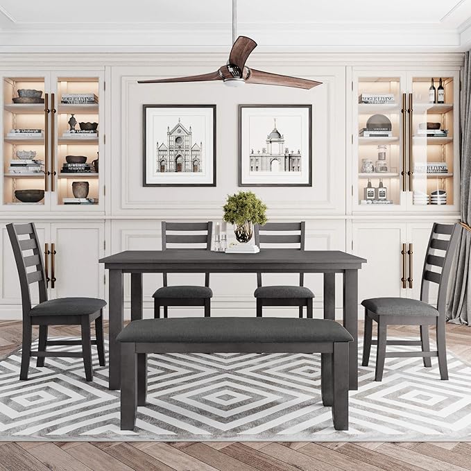 Ball & Cast 6 Piece Dining Table Set - Image 2