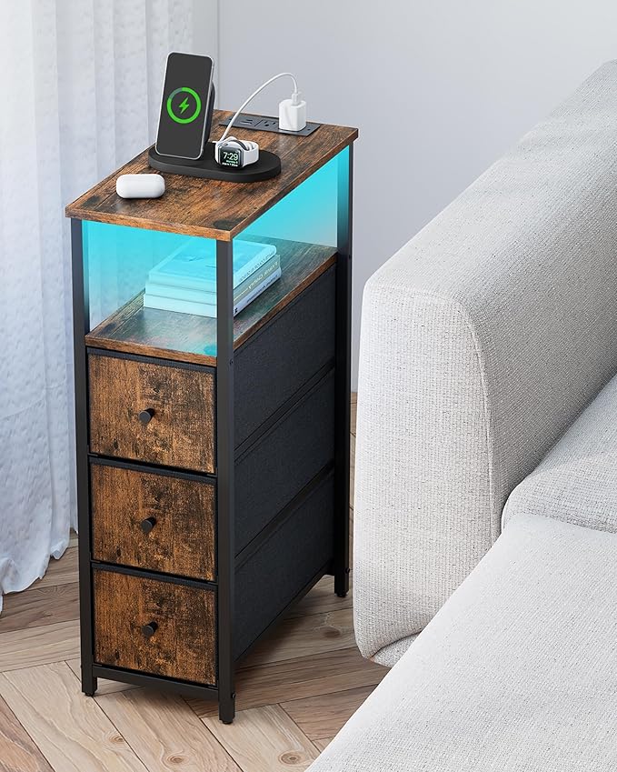 TUTOTAK Narrow LED Night Stand - Image 2