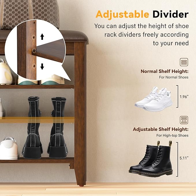 Entryway Shoe Storage Bench - Image 6
