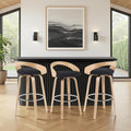 Armen Living Sonia Modern Swivel Bar Height Stool by ArmenLiving