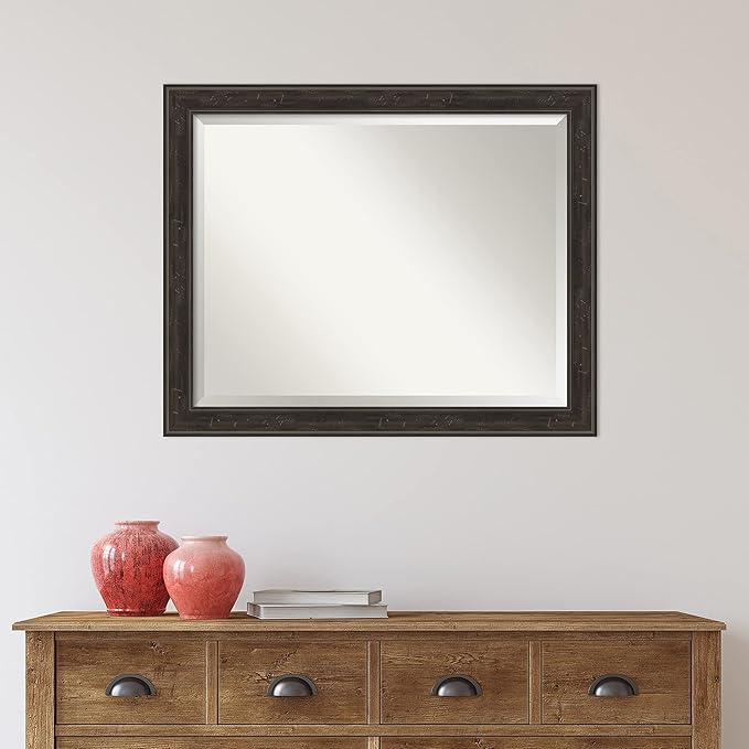 Amanti Art Brown Bathroom Mirror - Image 6