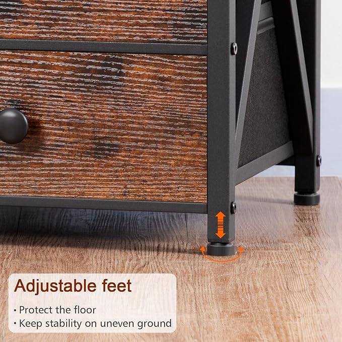 AMHANCIBLE Night Stand Set 2, LED Nightstand - Image 10