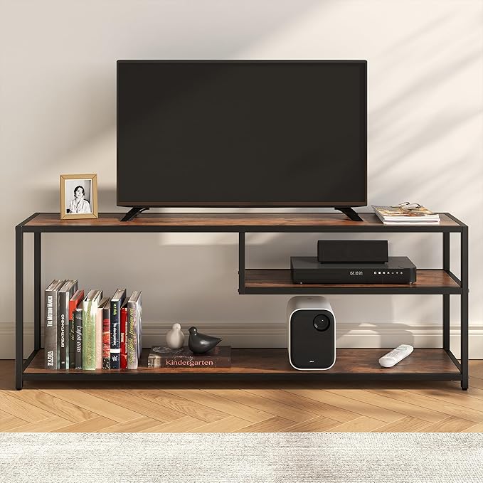 TECHMILLY Modern TV Stand for 55" TV, TV Table - Image 5