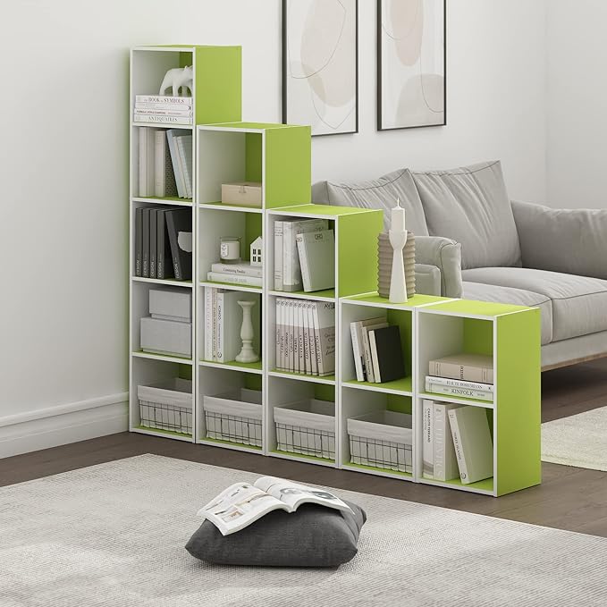 Furinno Luder Bookcase / Book / Storage, 2-Tier Cube - Image 2