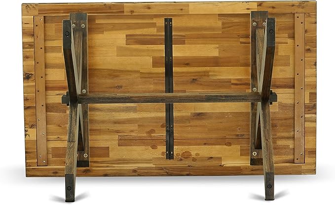 East West Furniture X777FL716-9 9 Piece Dining Table Set Includes a Rectangle - Image 7