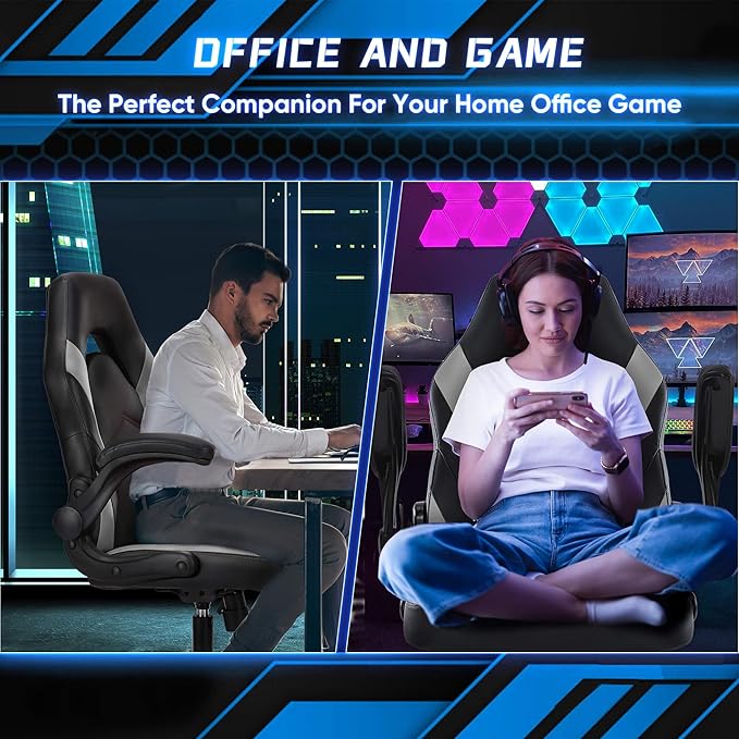 OLIXIS Big and Tall Office Desk Leather Gaming Computer Chair - Image 4