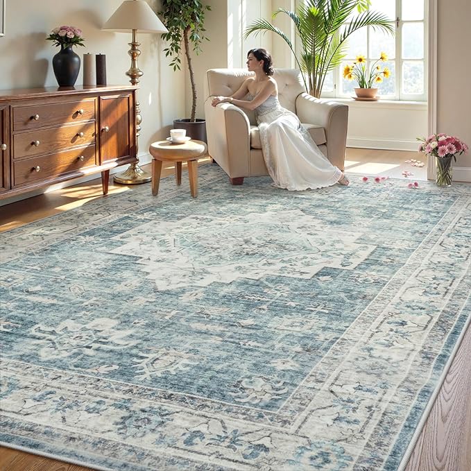 LIVEBOX Washable Area Rug 6x9 Rugs by LIVEBOX