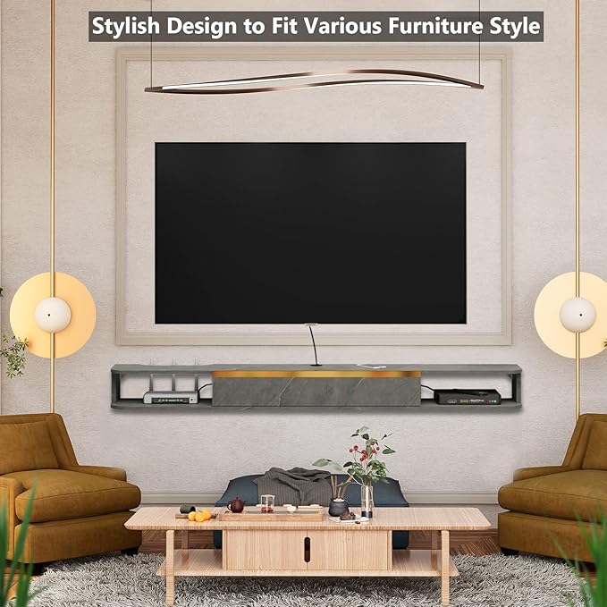 Floating TV Stand, Floating Shelves - Image 8