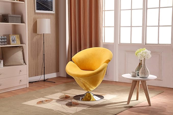 Manhattan Comfort Tulip Swivel Accent Chair - Image 3
