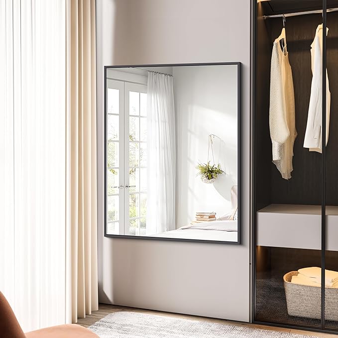 BONEWEI Bathroom Mirror, 36x48 inch Large Wall Mirror - Image 4