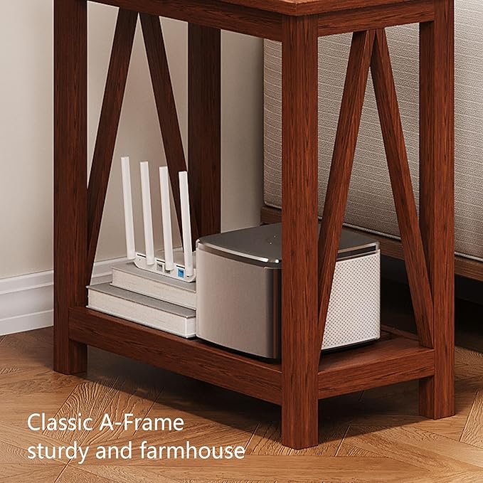 ChooChoo Farmhouse End Table, Narrow Side Table, Slim End Table - Image 6