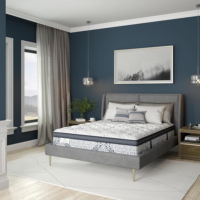Kingsdown Cushion Firm Euro Pillow Top Hybrid Twin Mattress Cooling Gel Memory by Kingsdown