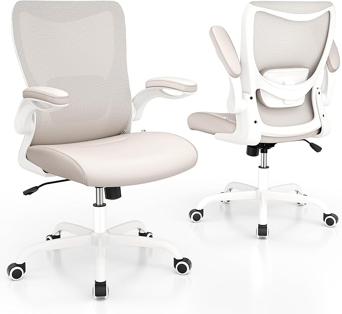 Office Chair, PU Leather Ergonomic Desk Chair - Image 7