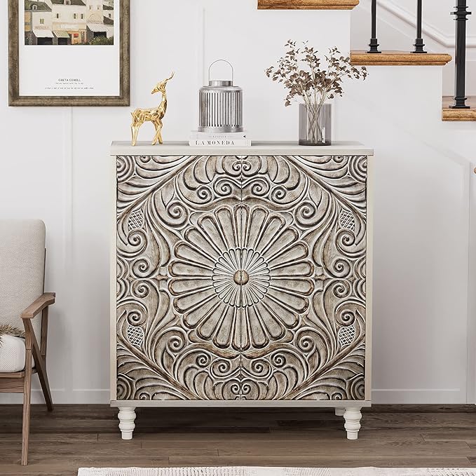 COSIEST Set of 2 32" Buffet Sideboard Cabinets - Image 8