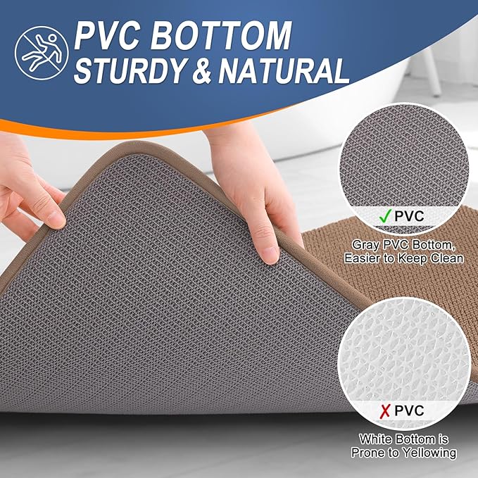 OLANLY Thick Memory Foam Bath Mat Rug 36x24, Extra Soft Absorbent Bathroom Rug - Image 4
