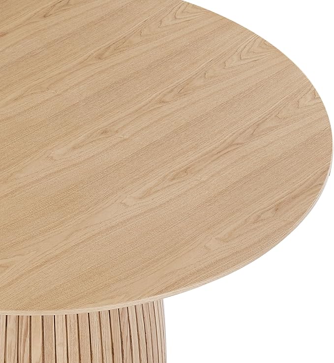 Mushroom-Shape Wooden Round Dining Table Modern Kitchen Dinner Furniture - Image 6