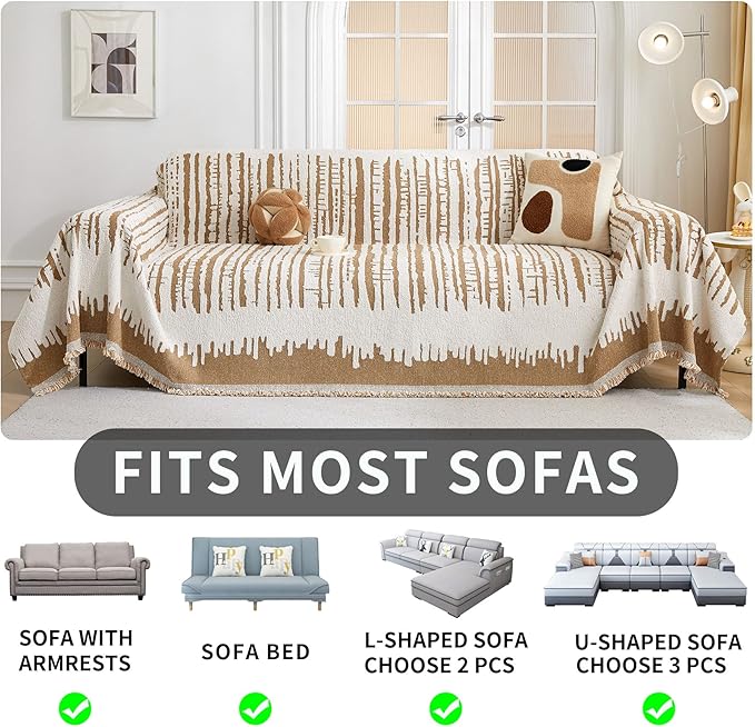 HAOMAIJIA Boho Sofa Covers Couch Covers - Image 6