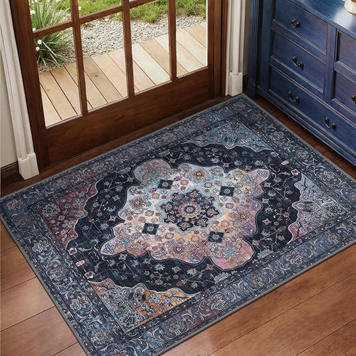 2x3 Entryway Rug, Vintage Rug by Tangsoo