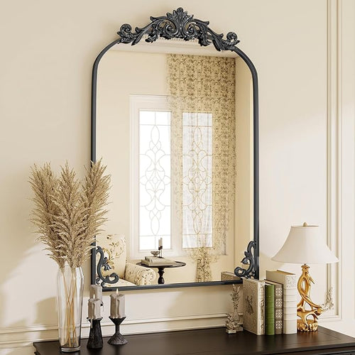 24x36 inch Vintage Arched Bathroom Mirror by VooBang