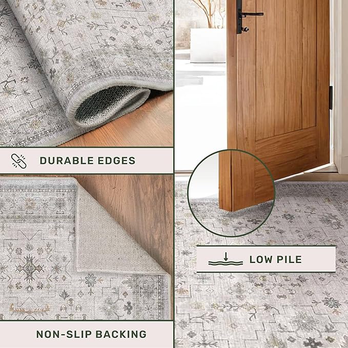 Floral 3x8 Wide Hallway Runner - Image 5