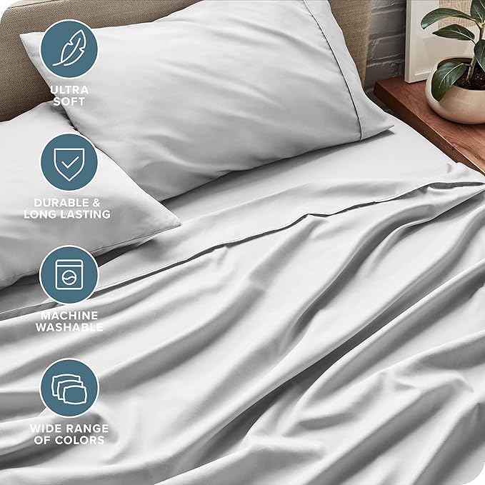 Bare Home Ultra-Soft Split Cal King Sheet Set - Image 5