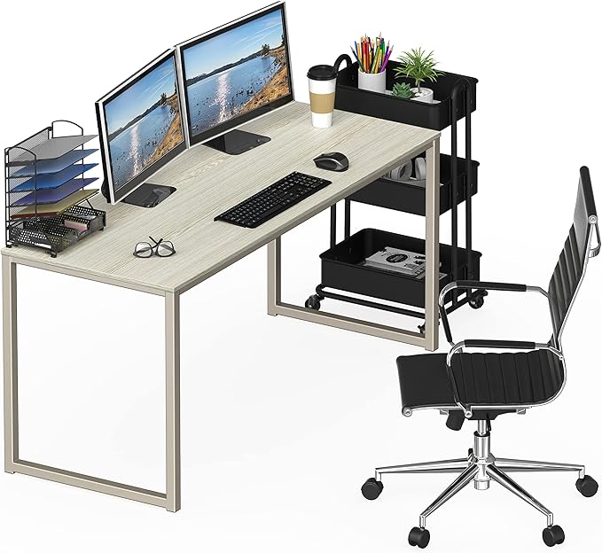 SHW Mission 55-Inch Home Office Computer Desk - Image 8