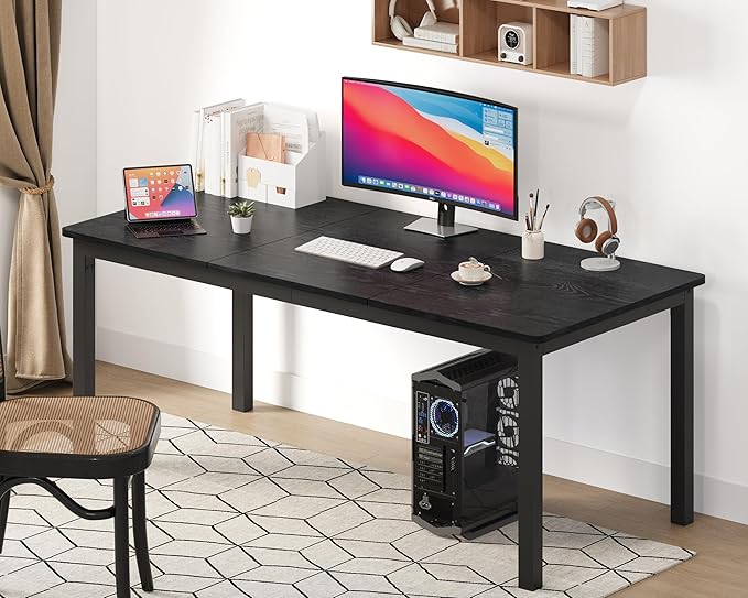 GarveeHome 78.7in Industrial Dining Table - Image 7