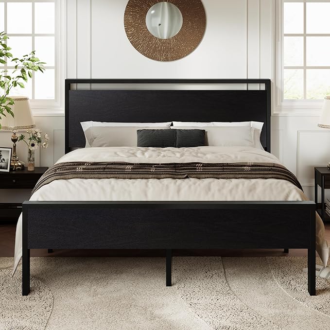 Allewie Queen Size Platform Bed Frame by Allewie
